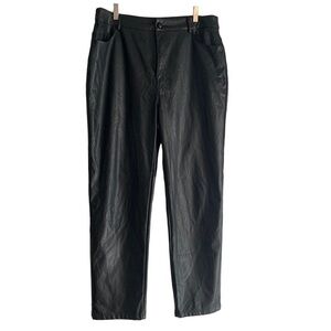 Faux Leather 5 Pocket Jean Style Pants